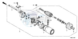 TRX680FAF TRX680 Europe Direct - (ED) drawing STARTING MOTOR