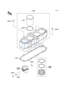 ZZR600 ZX600E6F GB XX (EU ME A(FRICA) drawing Cylinder/Piston(s)