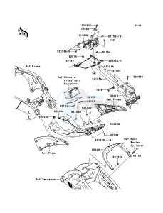 NINJA_ZX-10R ZX1000JBF FR GB XX (EU ME A(FRICA) drawing Rear Fender(s)