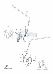 YFM90R (BD3J) drawing FRONT BRAKE