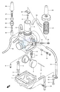 AX100 (E94) drawing CARBURETOR