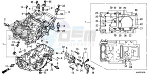 NC700XDE NC700XD 2ED - (2ED) drawing CRANKCASE