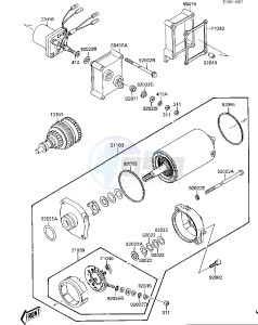 JF 650 A [X2] (A1-A2) [X2] drawing STARTER MOTOR -- JF650-A2- -