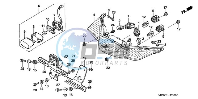 REAR COMBINATION LIGHT (E,ED,EK,F)