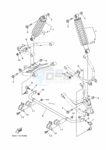 YXM700E YX70MPM (BHF1) drawing REAR SUSPENSION