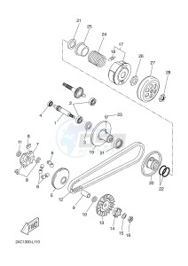 NS50F AEROX 4 (1GB3 1GB3 1GB3) drawing CLUTCH