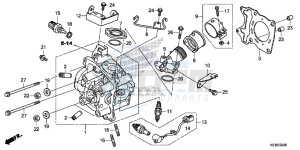 SH125E SH125 E drawing CYLINDER HEAD