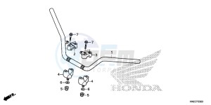 TRX500FAE TRX500FA Europe Direct - (ED) drawing HANDLE PIPE