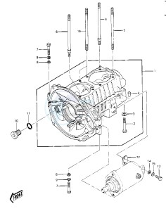 JS 440 A [JS440] (A9-A10) [JS440] drawing CRANKCASE -- 84-86 JS440-A8_A9_A10- -