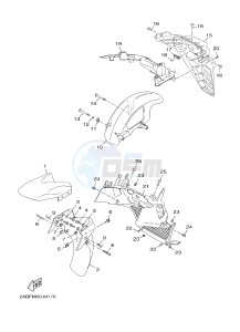 X-MAX125 XMAX 125 EVOLIS 125 (2ABF) drawing FENDER