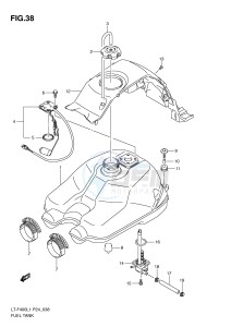 LT-F400 (P24) drawing FUEL TANK