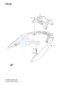 AN400 (E3-E28) Burgman drawing PILLION RIDER HANDLE (AN400K7 K8 K9 AK9 L0 AL0)