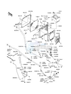 KRF 750 C [TERYX 750 4X4] (C8F) C8F drawing RADIATOR