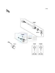 MULE 3010 DIESEL 4x4 KAF950B7F EU drawing Ignition Switch