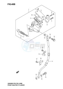 GS500 (P3) drawing FRONT MASTER CYLINDER (GS500FK4 K5 K6)