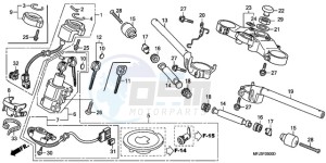 CBR600RA9 Europe Direct - (ED / ABS MME) drawing HANDLE PIPE/TOP BRIDGE