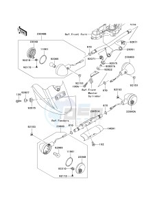 VN 1600 D [VULCAN 1600 NOMAD] (D1) D1 drawing TURN SIGNALS