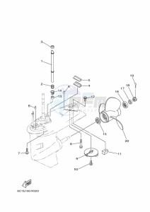 F40HETL drawing LOWER-CASING-x-DRIVE-2