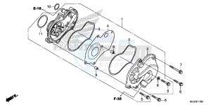 NC750SE NC750S Continue » Europe Direct - (ED) drawing WATER PUMP