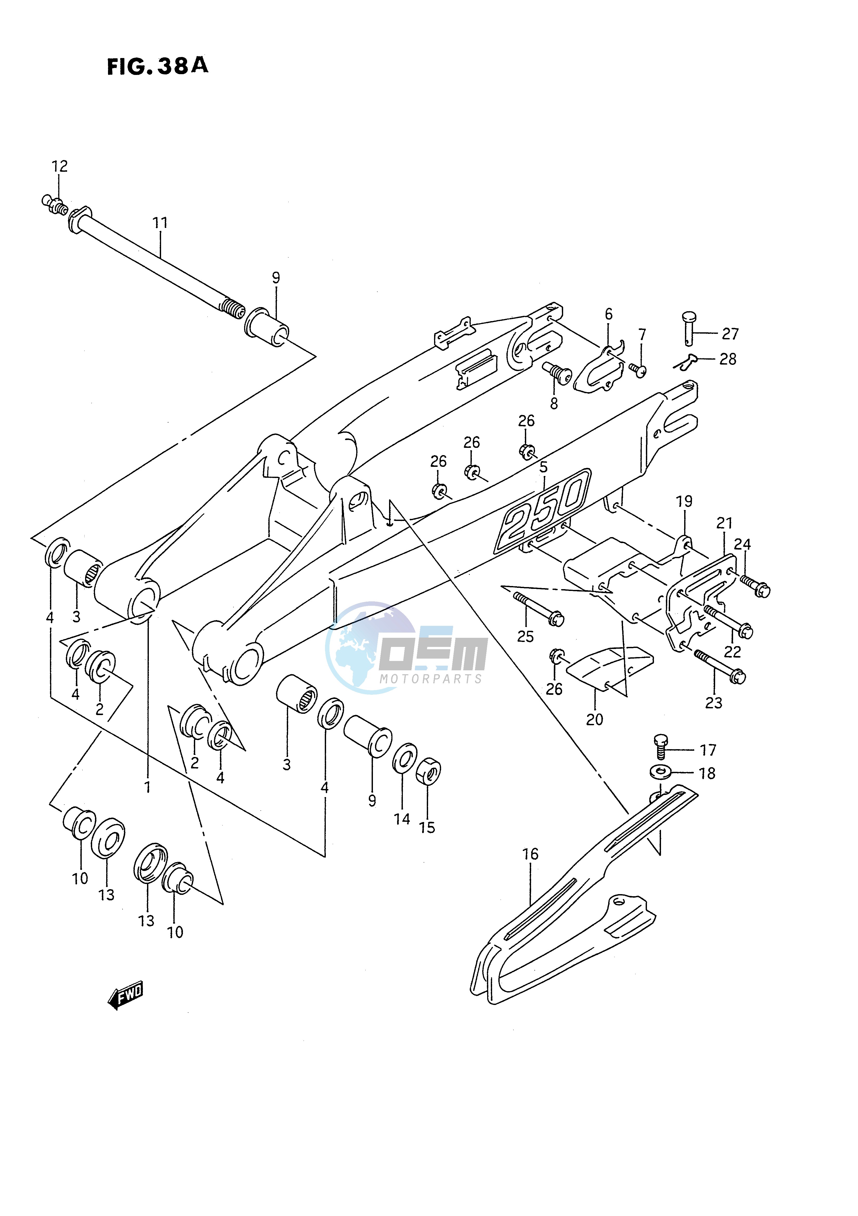 REAR SWINGING ARM (MODEL M N)