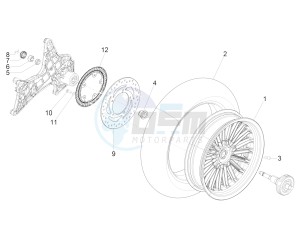 BEVERLY 300 IE ABS E4 (APAC) drawing Rear wheel