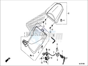 CRF1000DH 2ED - (2ED) drawing SEAT