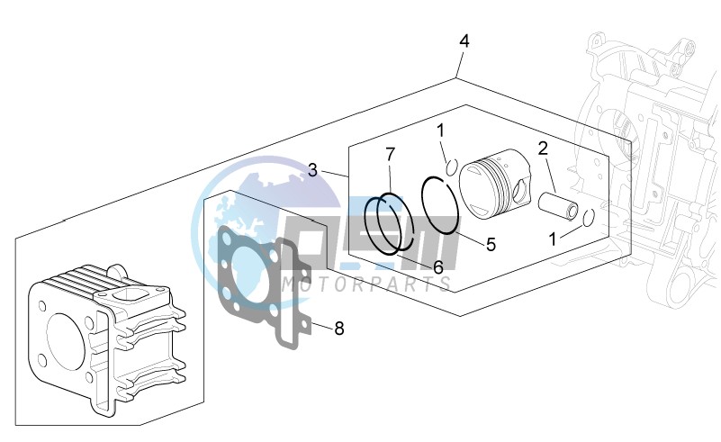 Cylinder - piston