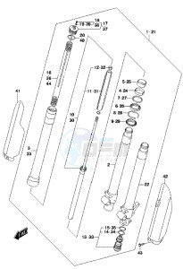 RM85L drawing FRONT FORK DAMPER