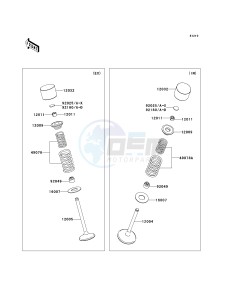 KX 450 D [KX450F] (D7F) D7F drawing VALVE-- S- -