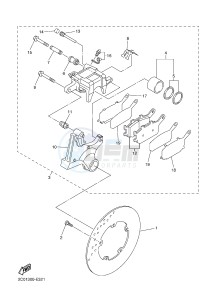 YZF-R6 600 R6 (2CXB 2CXC) drawing REAR BRAKE CALIPER