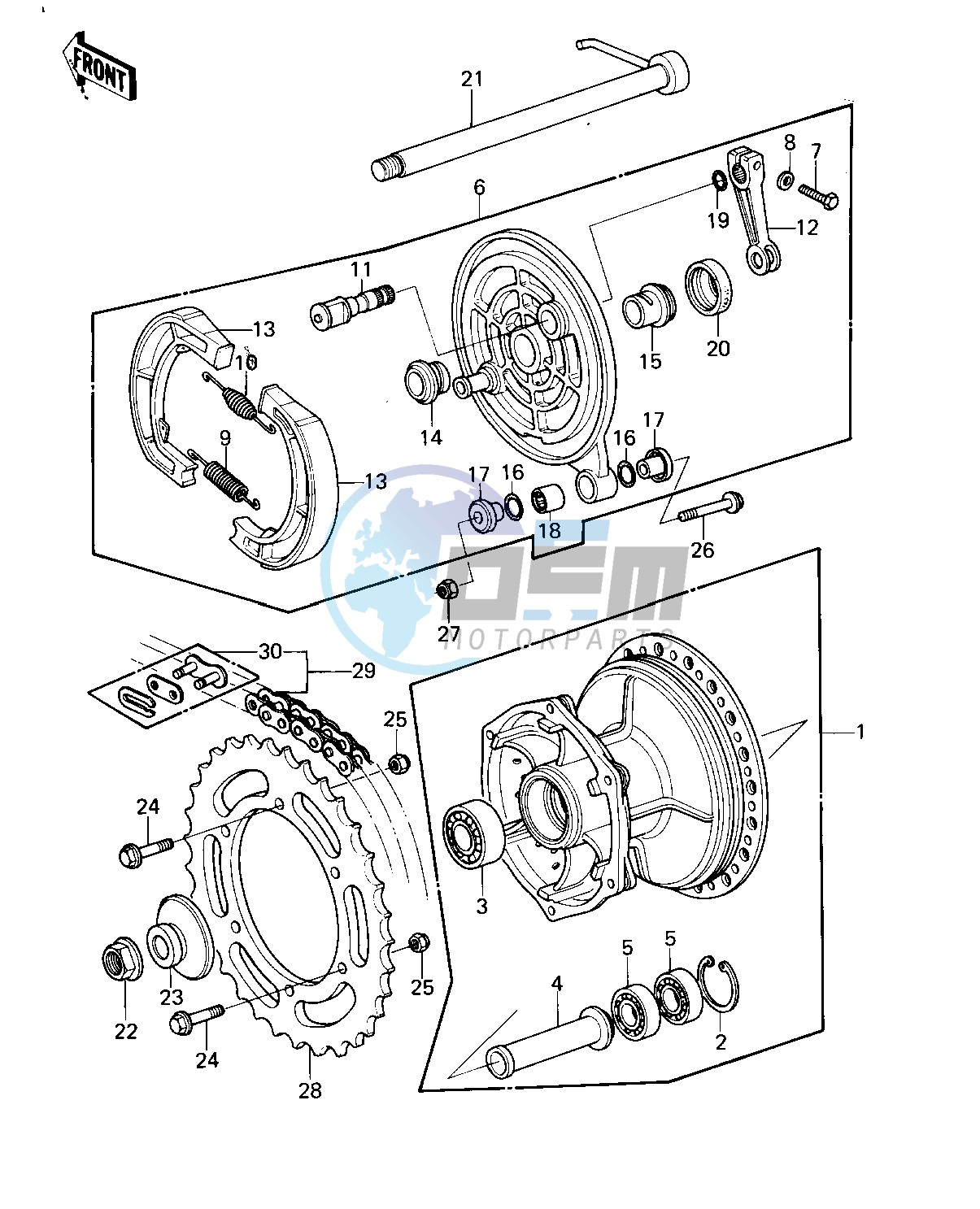 REAR HUB_BRAKE_CHAIN