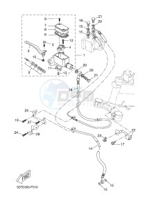 MT125A MT-125 ABS (BR34 BR34 BR34 BR34 BR34) drawing FRONT MASTER CYLINDER