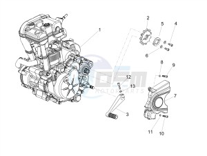 RX 125 E4 (EMEA) drawing Engine-Completing part-Lever