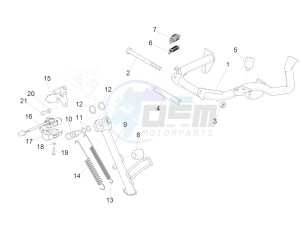 GTS SUPER- SUPER SPORT 150 4T 3V IE ABS E3-E4 (APAC) drawing Stand/s