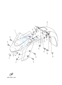 XP500 T-MAX 530 (59CF) drawing FENDER