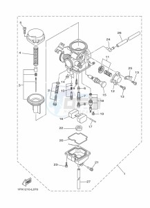 YBR125E YBR 125E (BN9M) drawing CARBURETOR