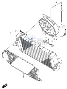 DL250 drawing RADIATOR