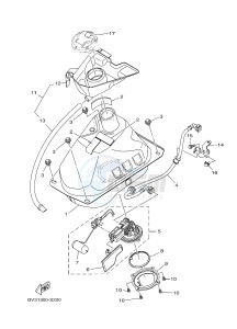 GPD125A GPD125-A NMAX125 (BV31 BV33) drawing FUEL TANK