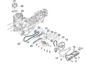 Beverly 125 Tourer e3 drawing Oil pump