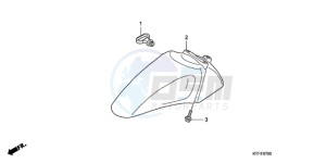 SH1259 E / 3E drawing FRONT FENDER