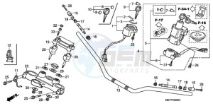 XL1000V9 Europe Direct - (ED) drawing HANDLE PIPE/TOP BRIDGE