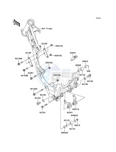 KX85/KX85-<<II>> KX85BCF EU drawing Engine Mount