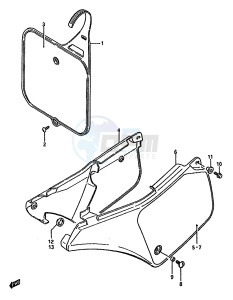 RM125 (G-H-J) drawing FRAME COVER