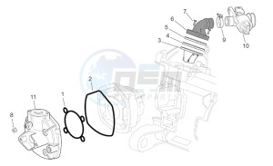 SR 50 H2O (ie+carb.) 03-12 drawing Cylinder head - Throttle body