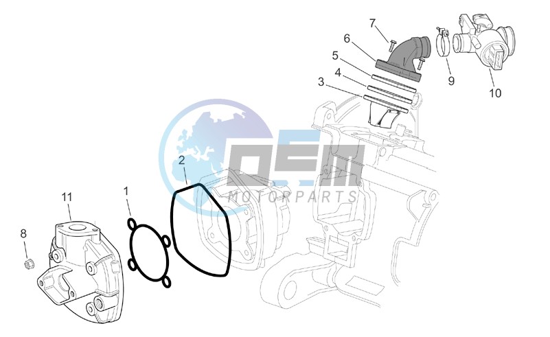 Cylinder head - Throttle body