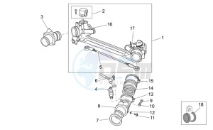 Nevada Classic IE 750 drawing Throttle body