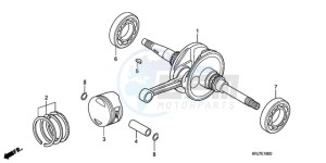 FES150A9 Europe Direct - (ED / ABS) drawing CRANKSHAFT/PISTON