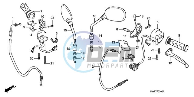 HANDLE LEVER/SWITCH/CABLE