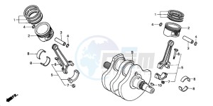 VT750DCB SHADOW SPIRIT drawing CRANKSHAFT/PISTON