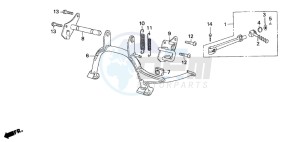 SZX50S X8R-S drawing PEDAL/STAND